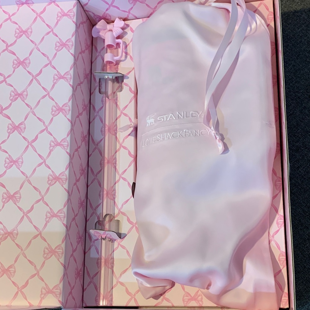 Stanley x LoveShackFancy Pink Water Bottle